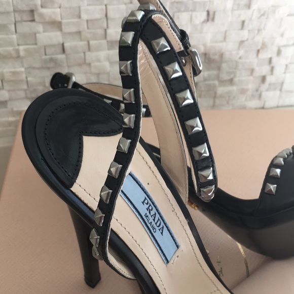 NEW:  Prada Stud Sandal - Picture 7 of 8